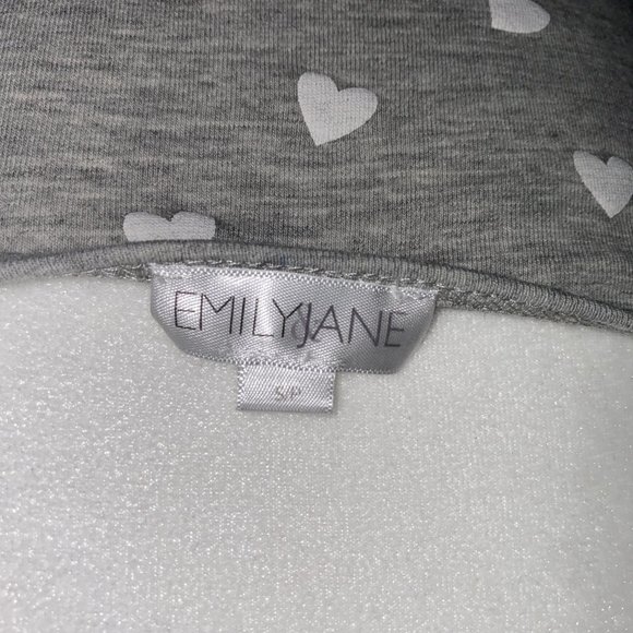 Emily & Jane Cotton Heart Print Chemise Small - Picture 7 of 8